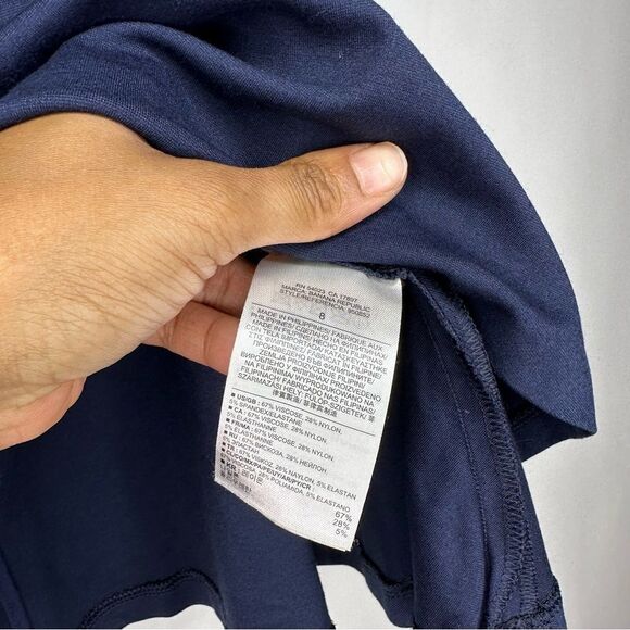 BANANA Republic A Line Blue Skirt 8 #D0911 - Picture 10 of 14